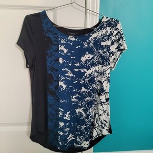 NEW Alfani Blue, White and Black Top Size Small